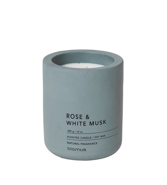 Świeca zapachowa FRAGA, rose & white musk, 55 h