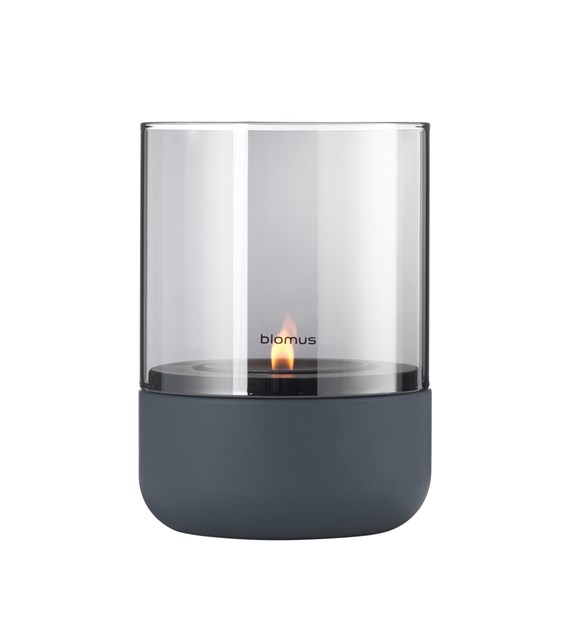 Latarnia S CALMA, steel gray, smoke (bez świecy)