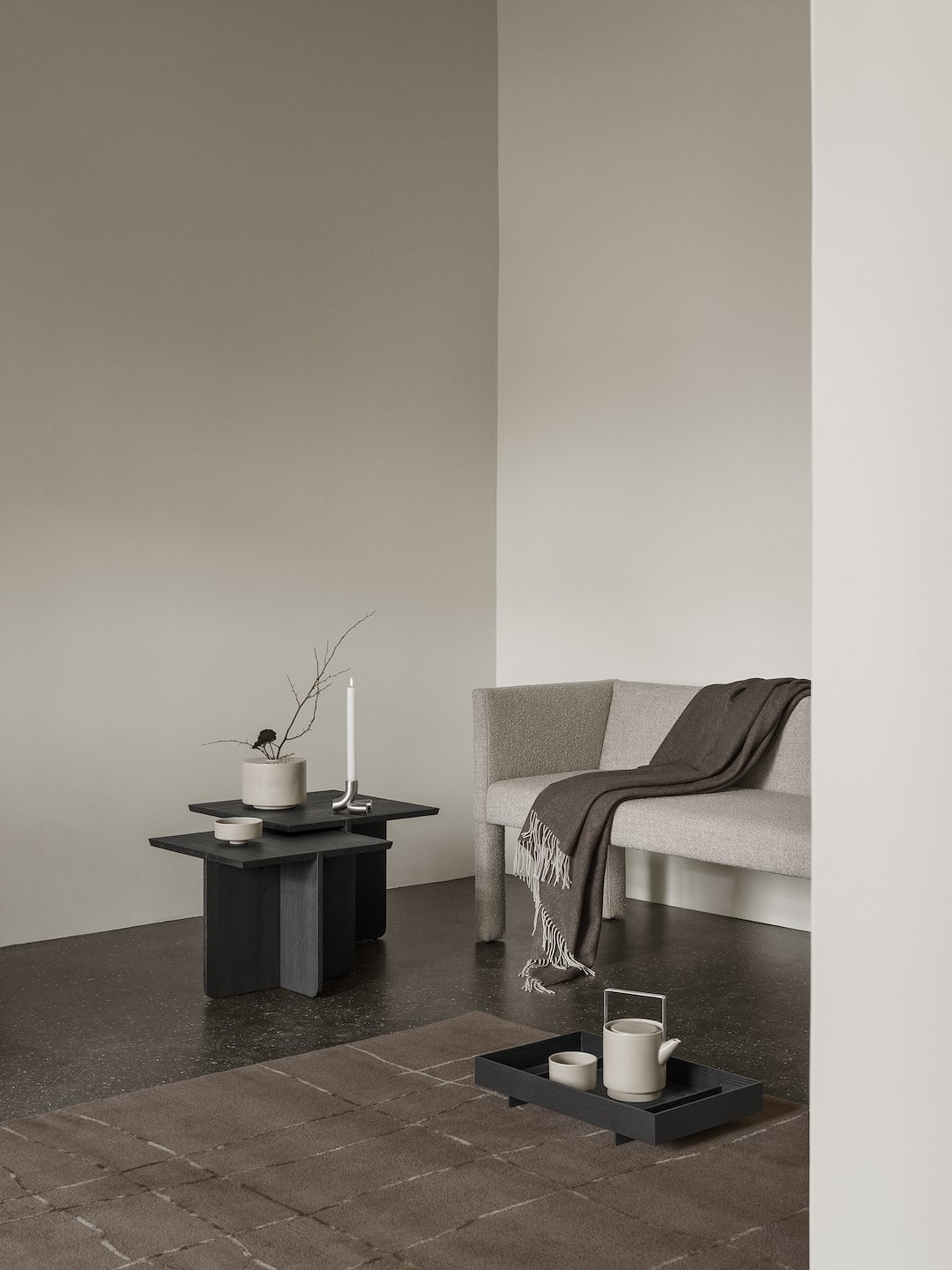 Dywan TARJA, taupe, 160 x 200 cm