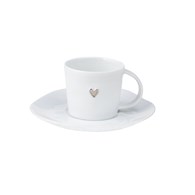 Filiżanka do espresso SREBRNE SERCE