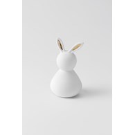 Dekoracja BUNNY, złote uszy, 13 cm
