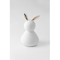 Dekoracja BUNNY, złote uszy, 29 cm