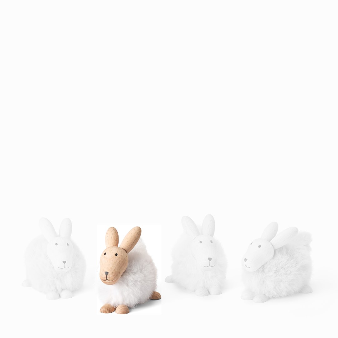 Figurka EMILY rabbit, white