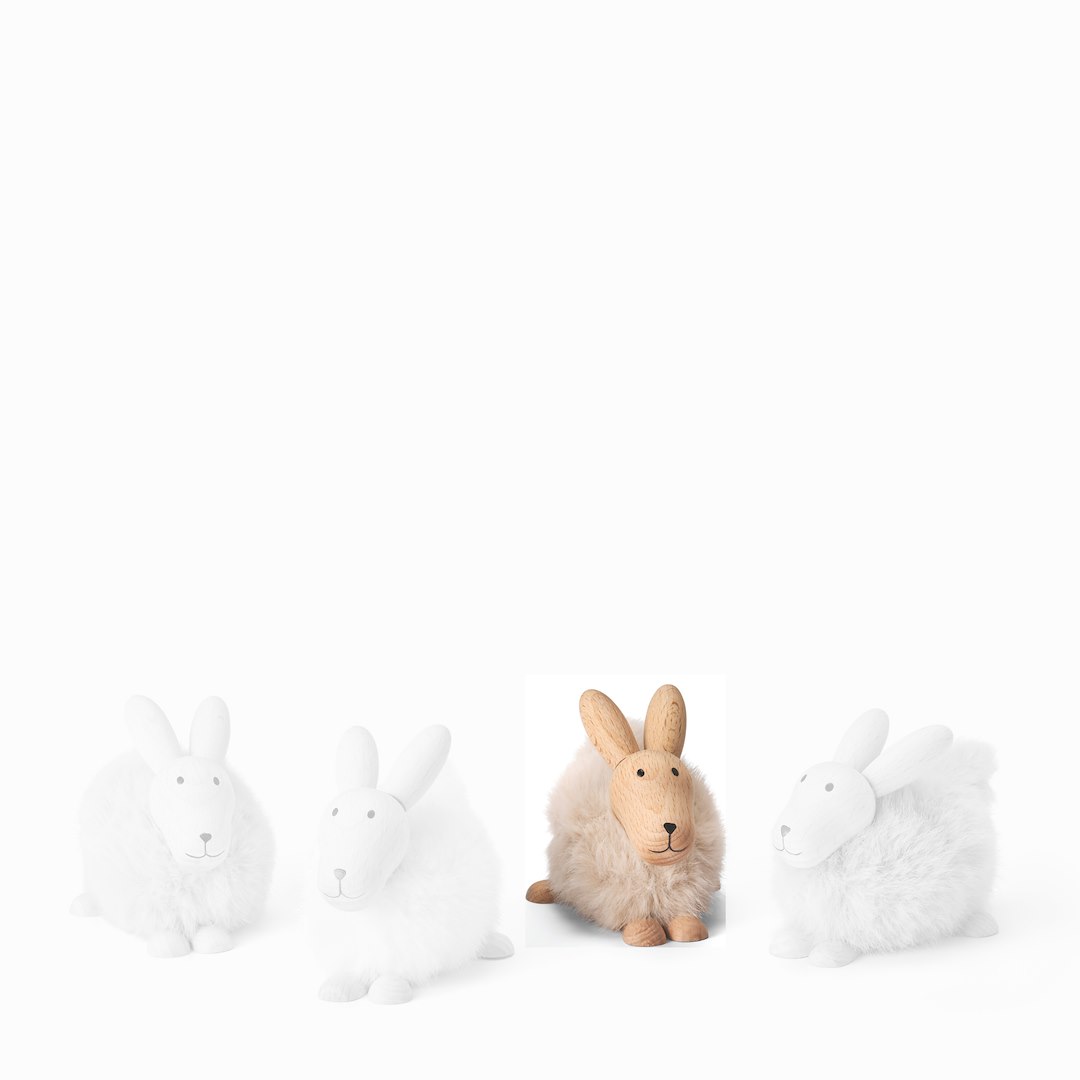 Figurka EMILY rabbit, cream