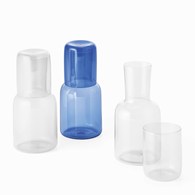 Karafka ze szklanką VIVA, blue