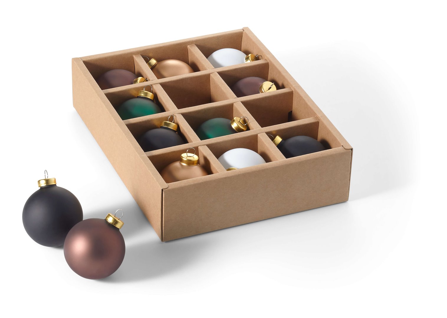 Bombki choinkowe NORDKAP, 12 szt.