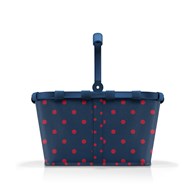 Koszyk CARRYBAG FRAME, mixed dots red