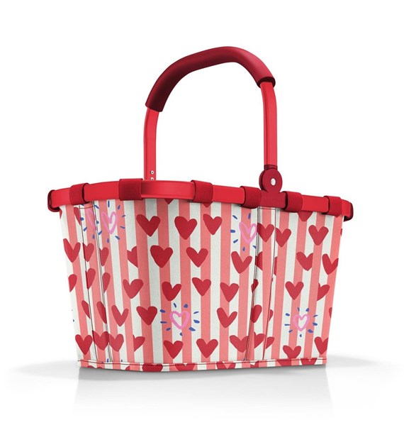 Koszyk CARRYBAG, hearts & stripes