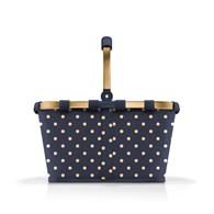 Koszyk CARRYBAG FRAME, metallic dots blue