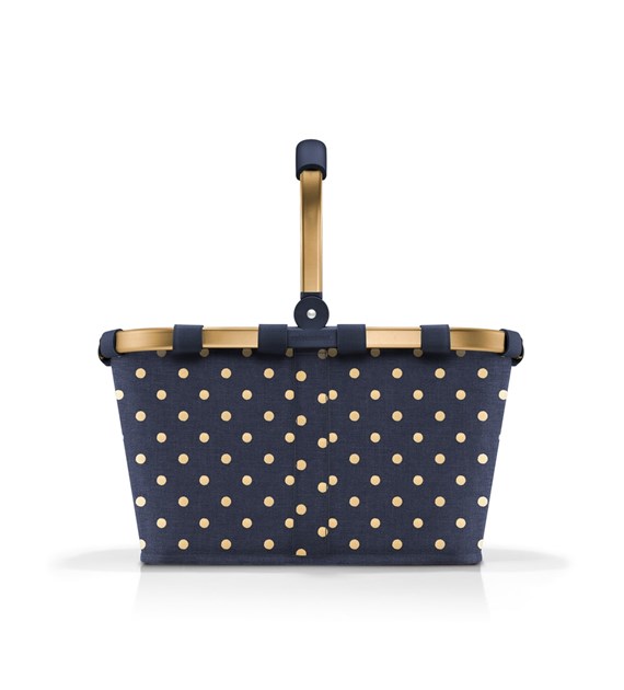 Koszyk CARRYBAG FRAME, metallic dots blue