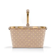 Koszyk CARRYBAG FRAME, metallic dots coffee