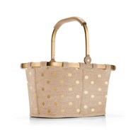 Koszyk CARRYBAG XS FRAME metallic dots coffee