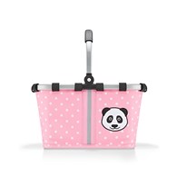 Koszyk CARRYBAG XS KIDS, panda dots pink