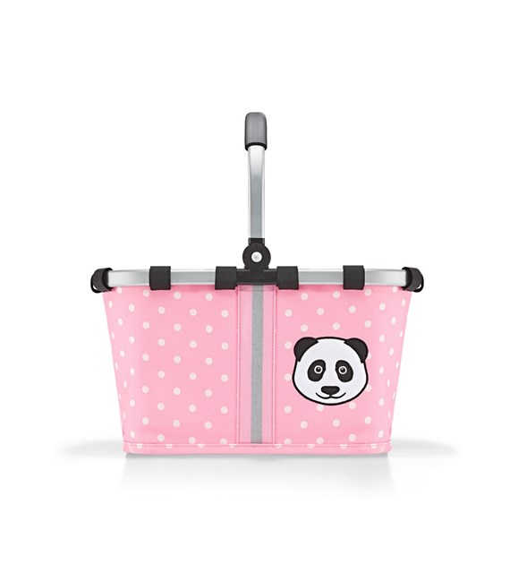 Koszyk CARRYBAG XS KIDS, panda dots pink