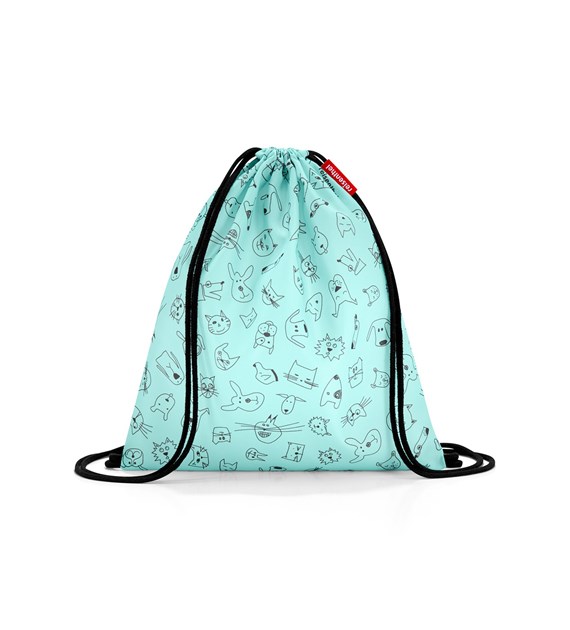 Worek MYSAC KIDS, cats and dogs mint