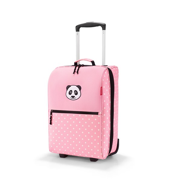 Walizka TROLLEY XS KIDS, panda dots pink