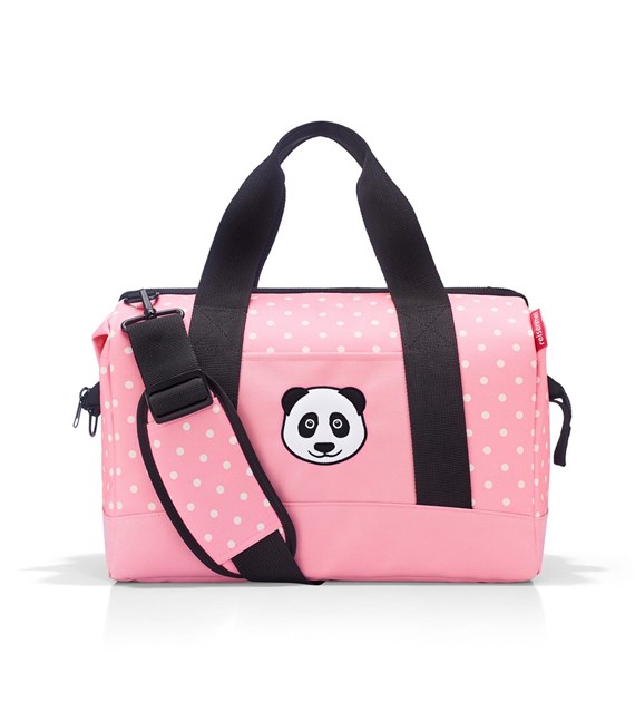 Torba ALLROUNDER M KIDS, panda dots pink