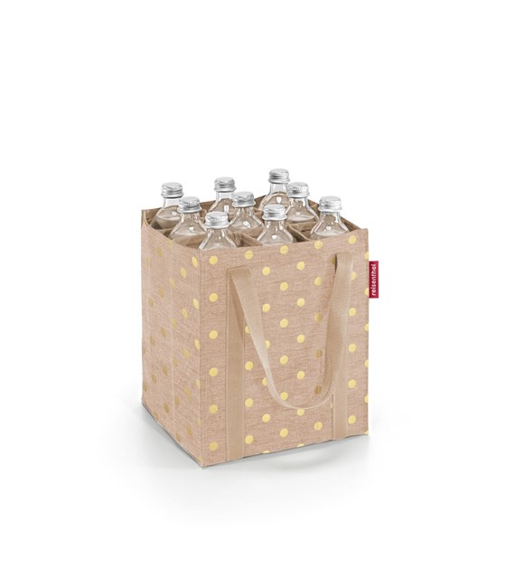 Torba BOTTLEBAG, metallic dots coffee