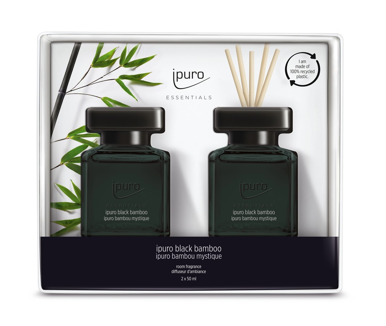 Zestaw 2 x 50 ml, BLACK BAMBOO,  ipuro ESSENTIALS