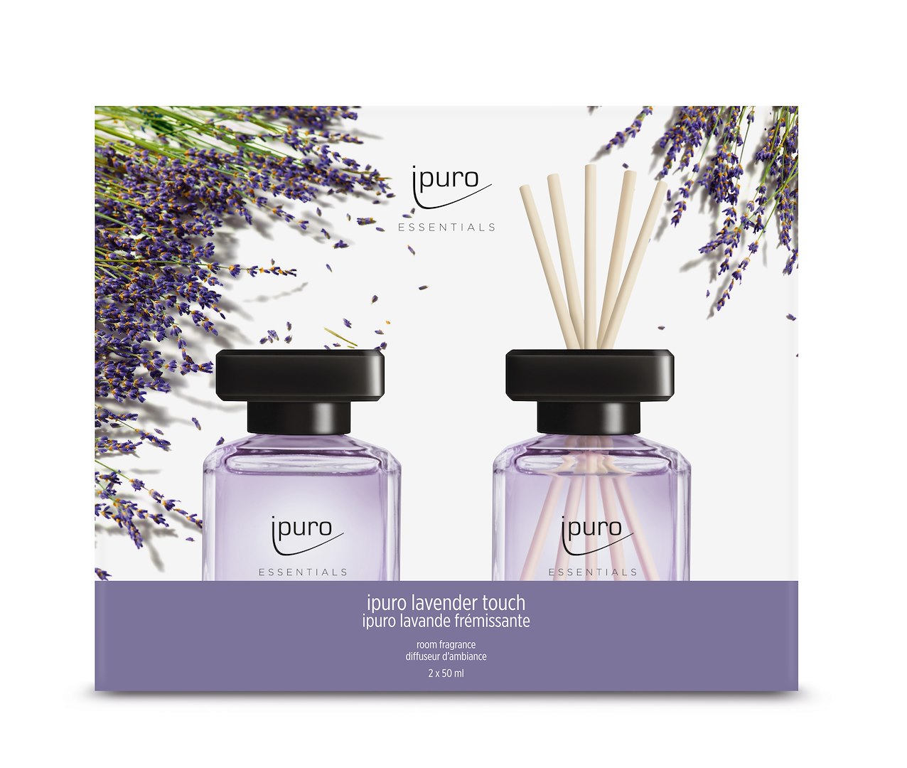 Zestaw 2 x 50 ml, LAVENDER TOUCH,  ipuro ESSENTIAL