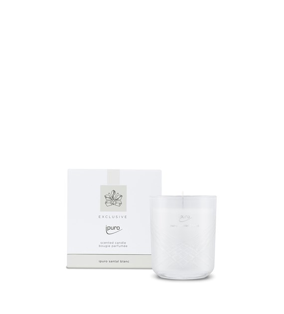 Świeca 270 g,  SANTAL BLANC, ipuro Exclusive