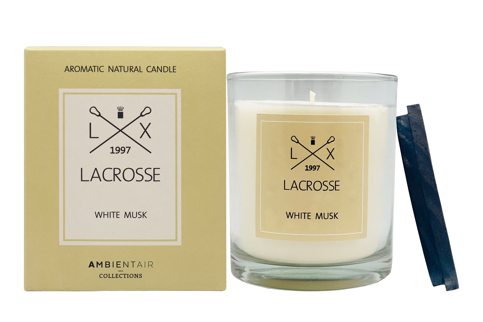 Świeca zapachowa 60 h, WHITE MUSK Lacrosse